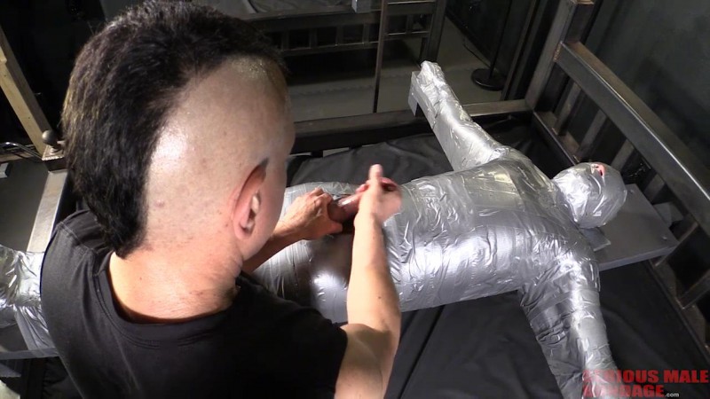 Helmet recomended mummification duct tape