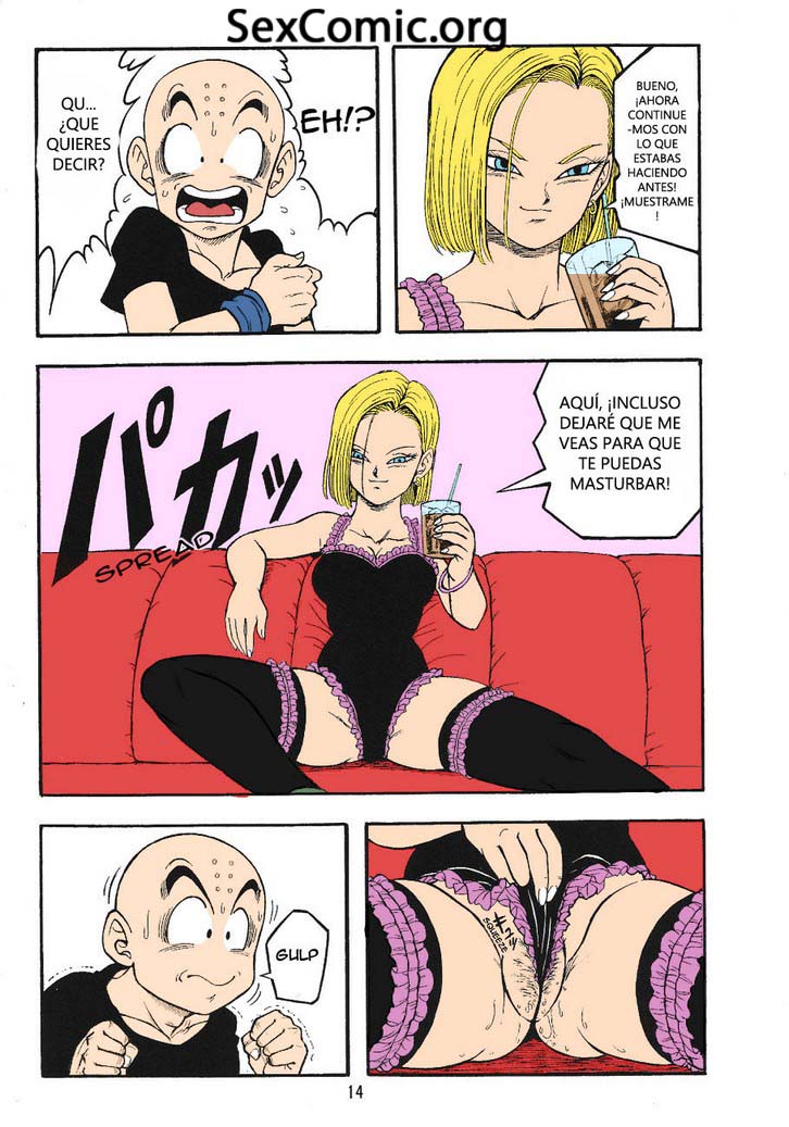 Android gives head krillin intense