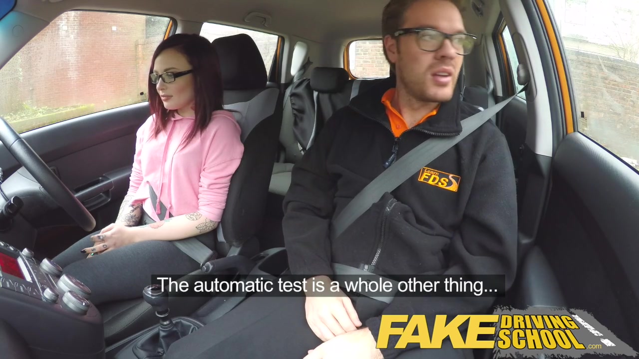 Fake driving school petite learner