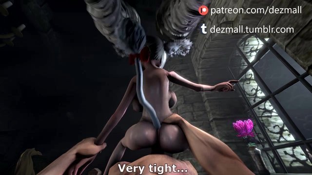 Sexy skyrim vampire tries seduce dominated insteed