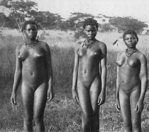 Vintage nude black slave girl